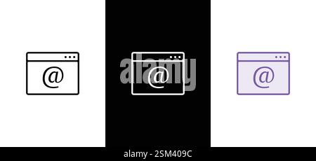 New email icon, email marketing concept, read e-mail or newsletter. Stock Vector