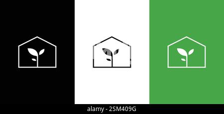 Green House vector icon Stock Vector
