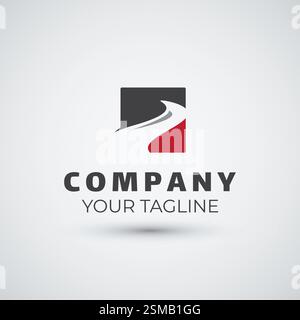road logo design icon template Stock Vector