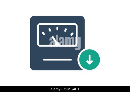 Weight loss icon. solid icon style. icon related to gym and fitness. gym elements vector illustration Stock Vector