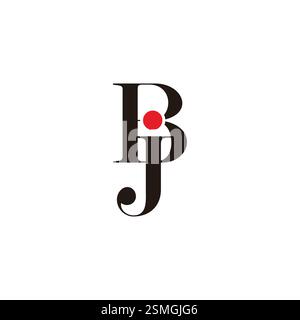 letters jb modern simple elegant logo vector Stock Vector