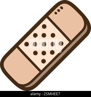 Adhesive bandage vector doodle illustration and graphicmissing value Stock Vector