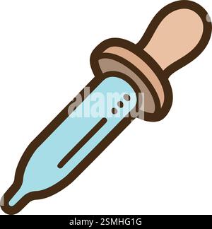 Pipette vector doodle illustration and graphicmissing value Stock Vector
