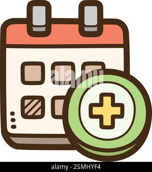 Schedule vector doodle illustration and graphicmissing value Stock Vector
