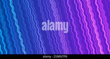 Blue ultraviolet glowing wavy lines technology futuristic background. Vector design Stock Vector
