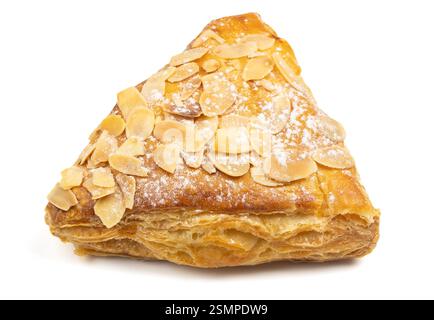 almond triangle isolated on a white background Stock Photo