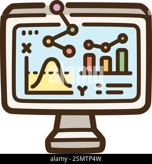 Formal science vector doodle illustration and graphic. Part of science category. Stock Vector