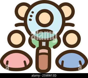 Social science vector doodle illustration and graphic. Part of science category. Stock Vector