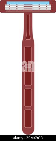 Flat Style Razor razor for shaving flat style vector illustration isolated on white ...