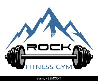 fitnessgym logo creative and original for your business or company logotype vector illustration isolated on white background Stock Vector