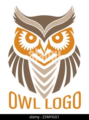 owl logo creative and original for your business or company logotype vector illustration isolated on white background Stock Vector