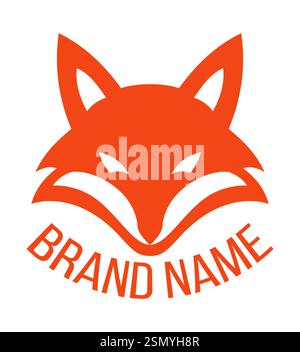 fox logo creative and original for your business or company logotype vector illustration isolated on white background Stock Vector