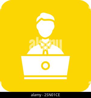 Online Learning Vector Icon Design Illustration Stock Vector