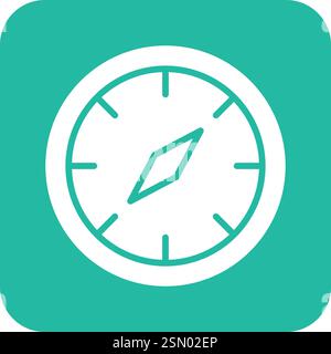 Compass Vector Icon Design Illustration Stock Vector