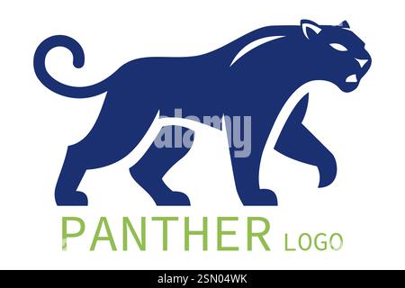 panther logo creative and original for your business or company logotype vector illustration isolated on white background Stock Vector