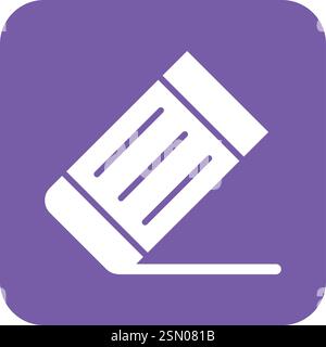 Eraser Vector Icon Design Illustration Stock Vector