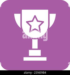 Trophy Vector Icon Design Illustration Stock Vector
