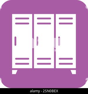 Lockers Vector Icon Design Illustration Stock Vector