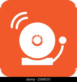 School Bell Vector Icon Design Illustration Stock Vector