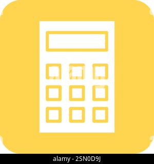 Calculator Vector Icon Design Illustration Stock Vector