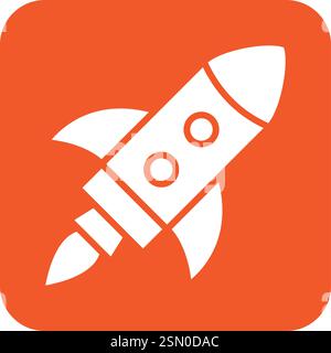 Rocket Vector Icon Design Illustration Stock Vector