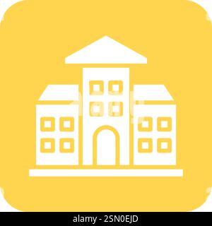 School Vector Icon Design Illustration Stock Vector