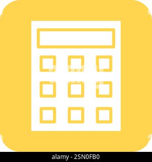Calculator Vector Icon Design Illustration Stock Vector