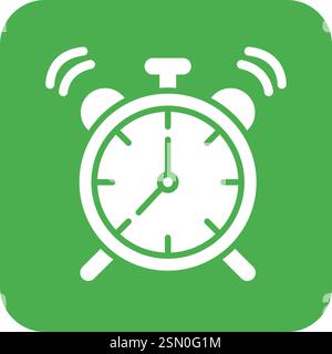 Alarm Clock Vector Icon Design Illustration Stock Vector
