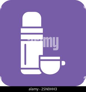 Thermos Vector Icon Design Illustration Stock Vector