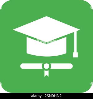 Graduation Vector Icon Design Illustration Stock Vector