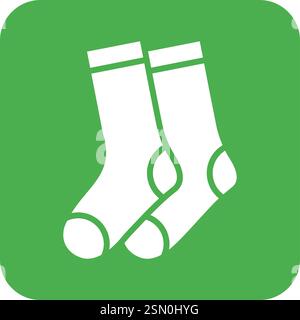 Socks Vector Icon Design Illustration Stock Vector