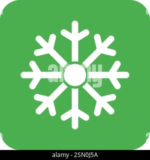 Snowflakes Vector Icon Design Illustration Stock Vector
