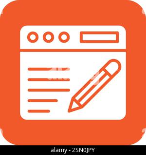 Blogging Vector Icon Design Illustration Stock Vector