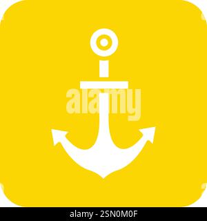 Anchor Vector Icon Design Illustration Stock Vector