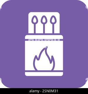 Match box Vector Icon Design Illustration Stock Vector