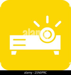 Projector Vector Icon Design Illustration Stock Vector