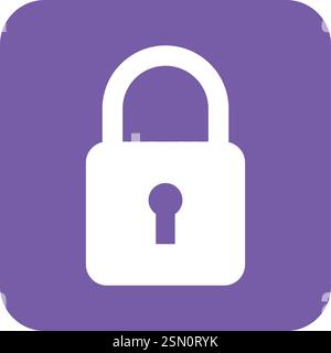 Padlock Vector Icon Design Illustration Stock Vector