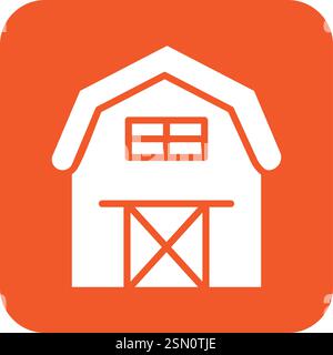 Barn Vector Icon Design Illustration Stock Vector