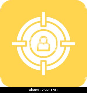 Target Audience Vector Icon Design Illustration Stock Vector