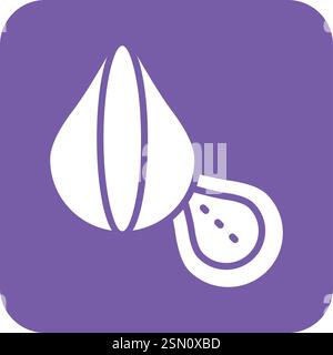 Chestnut Vector Icon Design Illustration Stock Vector
