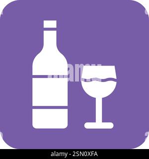 Wine Vector Icon Design Illustration Stock Vector