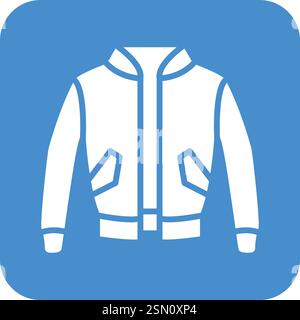 Jacket Vector Icon Design Illustration Stock Vector
