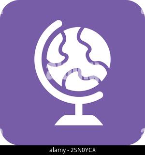 Globe Vector Icon Design Illustration Stock Vector