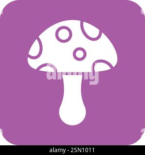 Mushroom Vector Icon Design Illustration Stock Vector