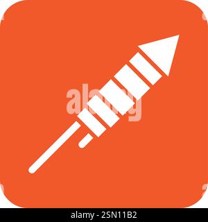 Fireworks Vector Icon Design Illustration Stock Vector