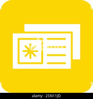 Postcard Vector Icon Design Illustration Stock Vector
