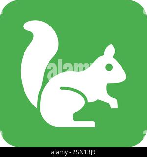 Squirrel Vector Icon Design Illustration Stock Vector