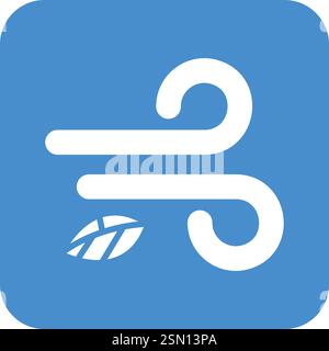 Wind Vector Icon Design Illustration Stock Vector