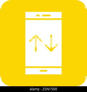 Mobile Data Vector Icon Design Illustration Stock Vector
