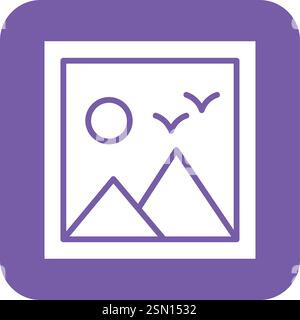Photo Vector Icon Design Illustration Stock Vector